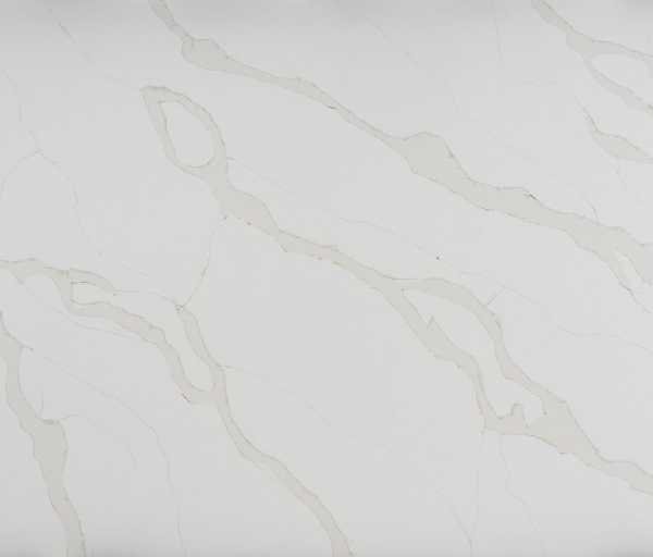 Calacatta Telesto: Elegant white marble with striking grey veining, perfect for luxurious interiors