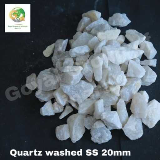 High-quality washed quartz stone, SS20 mm size, perfect for construction and decorative use