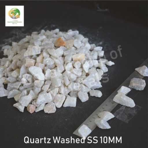 Quartz Washed SS10 MM – high-quality, finely washed quartz stones for industrial and decorative use