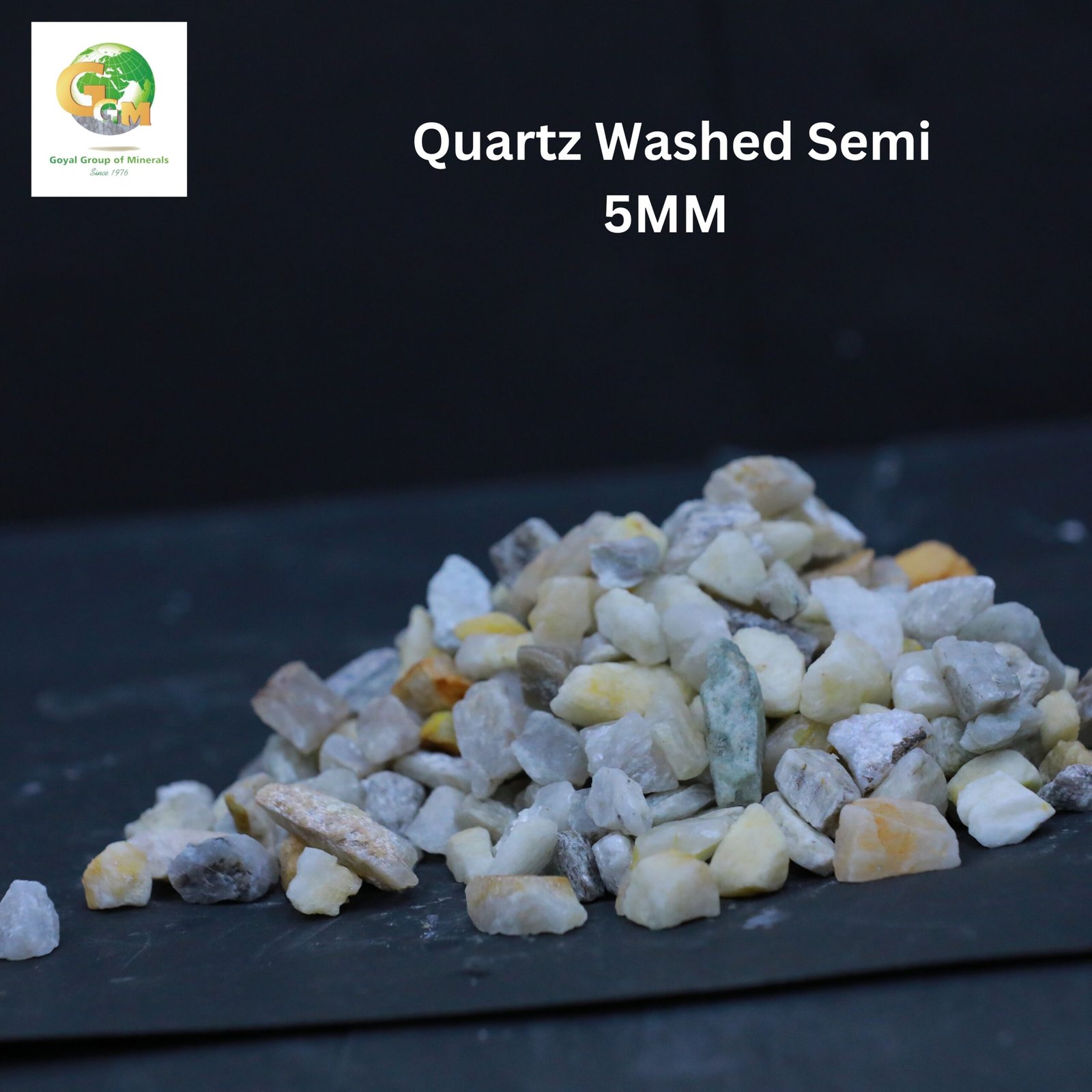 washed quartz lumps semi 5mm